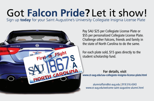 SAU License Plate Promo