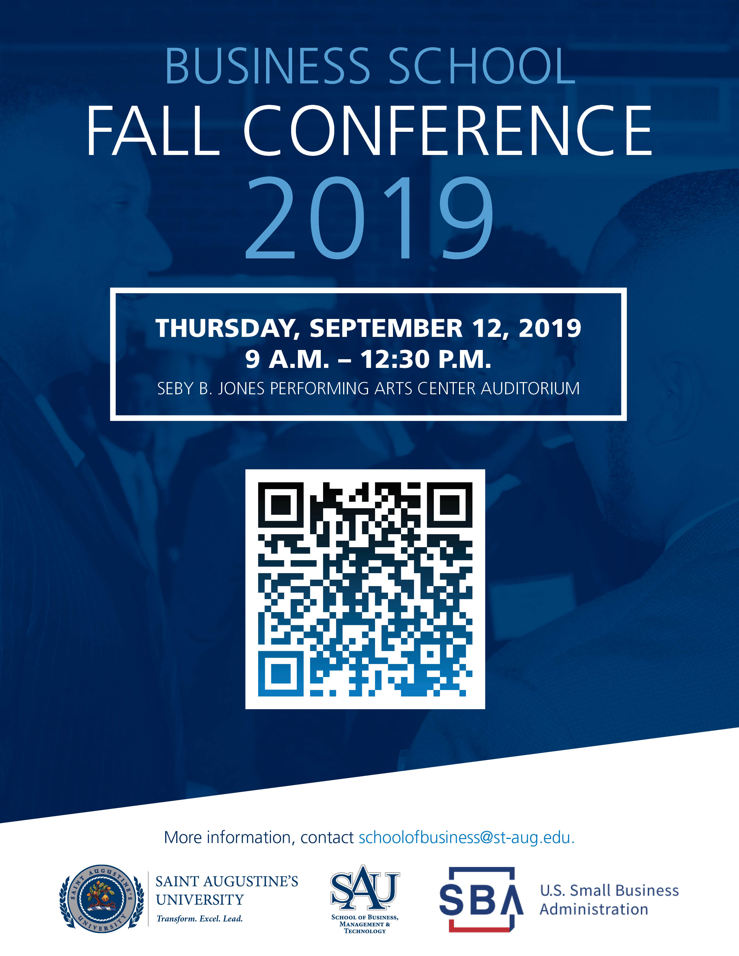 business conference flyer saint augustines university conference flyer