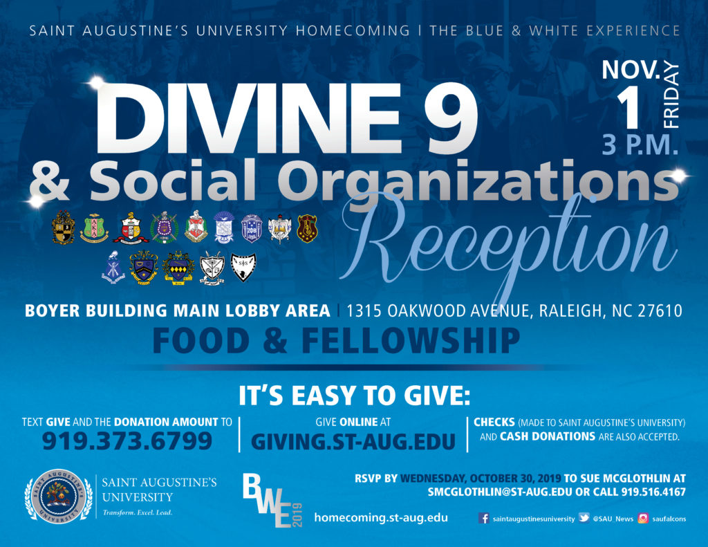 Divine Nine and Social Organization Reception Saint
