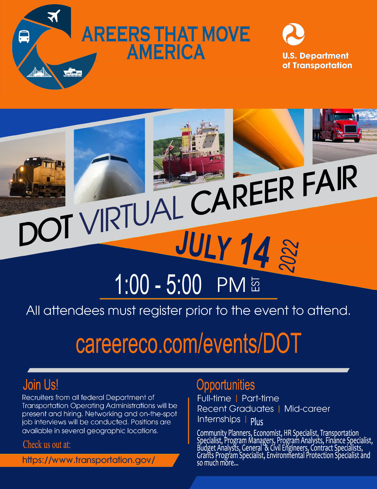 2022DOTVirtualCareerFairFlyer Saint Augustine's University