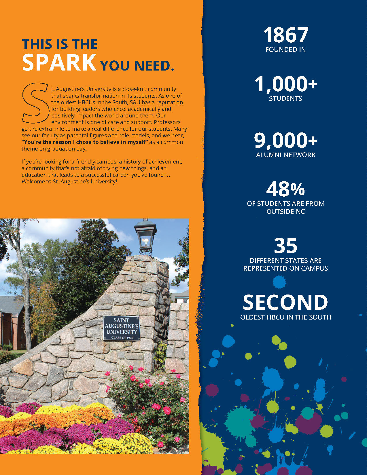 Recruitment Viewbook Saint Augustine's University