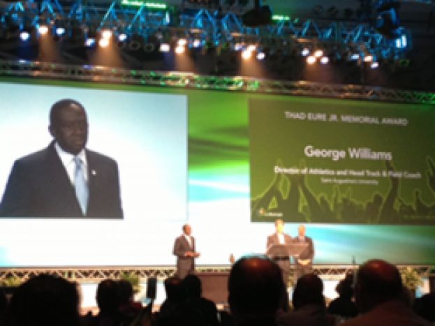 Coach Williams Receives Award from Greater Raleigh Convention and Visitors Bureau